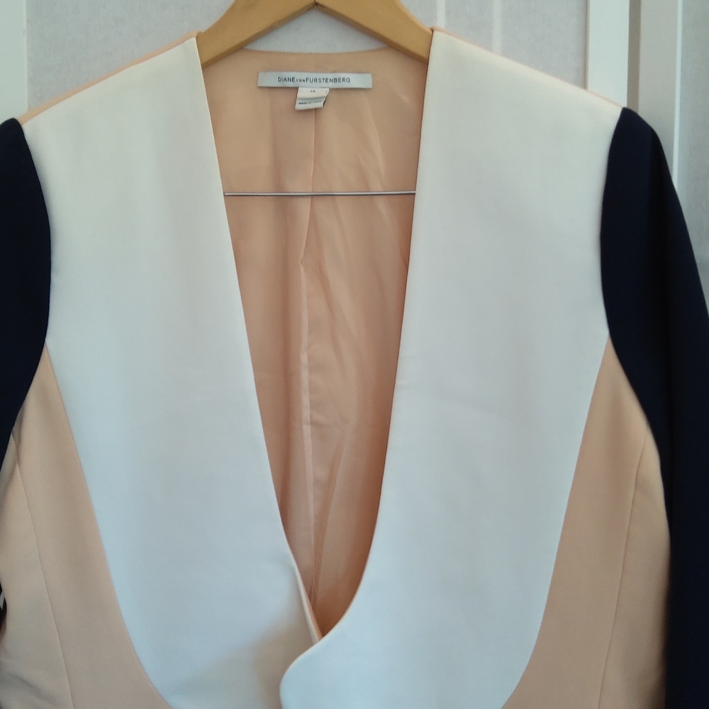 Dianne Von Furstenberg Color Block Blazer - image 3